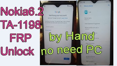 nokia 6.2 TA-1198 FRP Unlock by Hand no need PC Here Method How to Remove FRP / Google Account