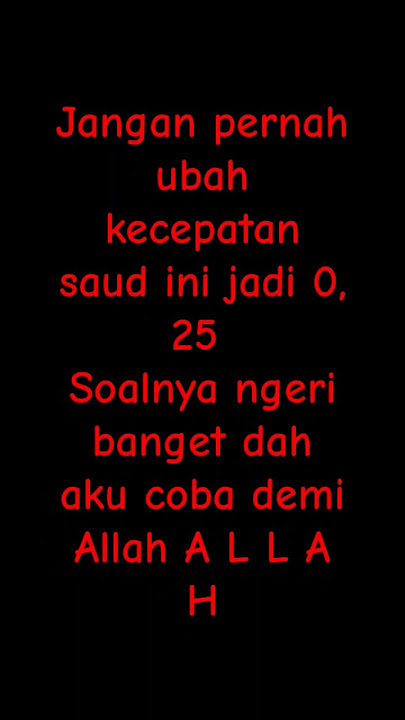 jangan berani-beraninya ubah kecepatan sound ini jadi 0, 25 #music #fypシ #serem
