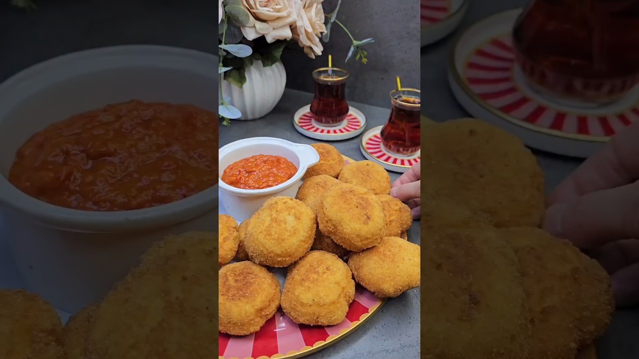 Altın Rengi Lezzet! 10 Dakikada Nefis Lor Kroket #food #tarif #yemek #shorts