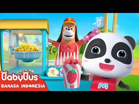Popcorn Yang Sangat Enak 🍿| Lagu Makanan Lezat | Lagu Anak-anak | BabyBus Bahasa Indonesia