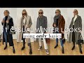 CASUAL WINTER OUTFIT IDEAS USING ONLY BASIC ITEMS