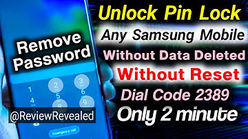 Password lock Remove Any Samsung Mobile without Data Loss @ReviewRevealed