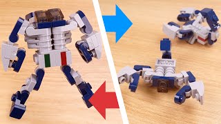 Mini LEGO akrep birleştirici transformatör robotu nasıl yapılır - Akrep
