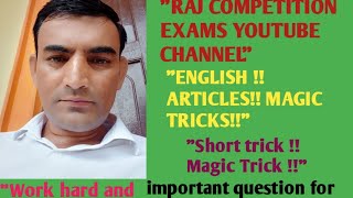 English !! Articles !! important question and examples!! Magic Tricks 💪💫!!
