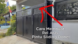 Cara Membuat Rel Atas Pintu Sliding Dobel