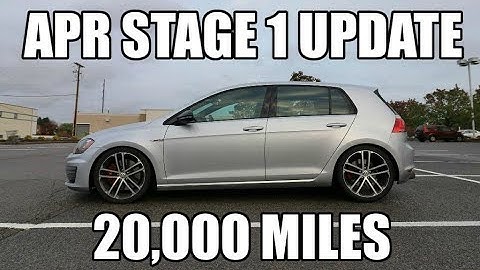 MK7 GTI APR Stage One Tune 20,000 Mile Update
