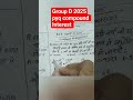 Group D Compound Interest pyq 2025.     #groupd #maths #rrb #railway #ssc