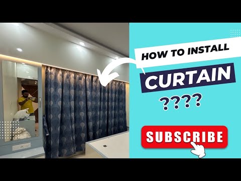 How to Install Curtain with M-Track | Curtain Fitting process | M- Track for Curtain