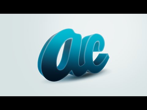 How to make D Text Effect | illustrator Photoshop Tutorial