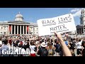 George Floyd: UK protesters gather in solidarity with US