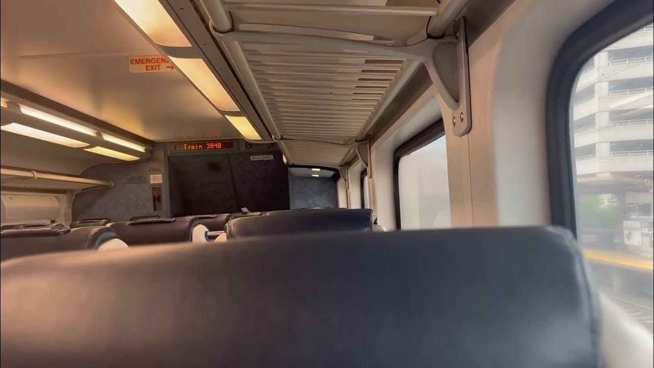 NJ Transit Northeast Corridor Train 3848 Multilevel Ride from