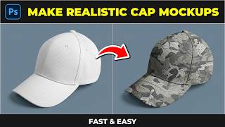 How to Create a Realistic Curved Brim Cap Mockup in Photoshop