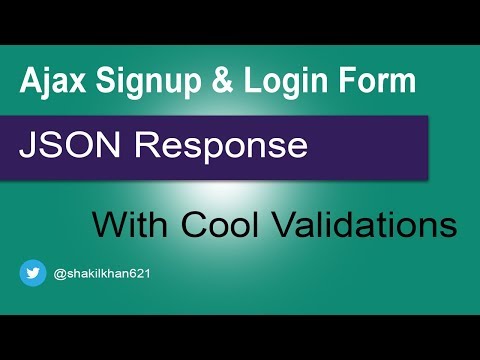 Ajax Signup & Login Form JSON Response With Cool Validations [1/79]