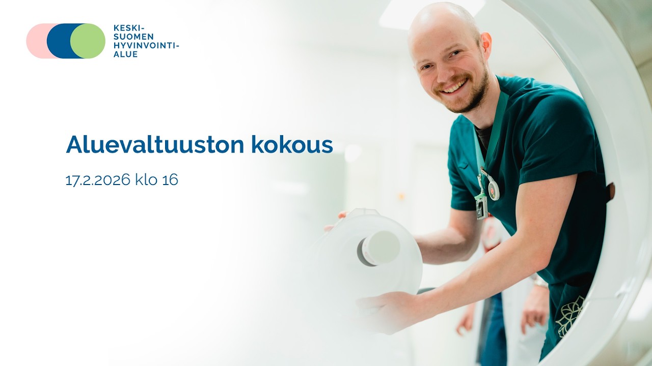 Keski-Suomen hyvinvointialueen aluevaltuuston kokous 17.2.2026 klo 16.00