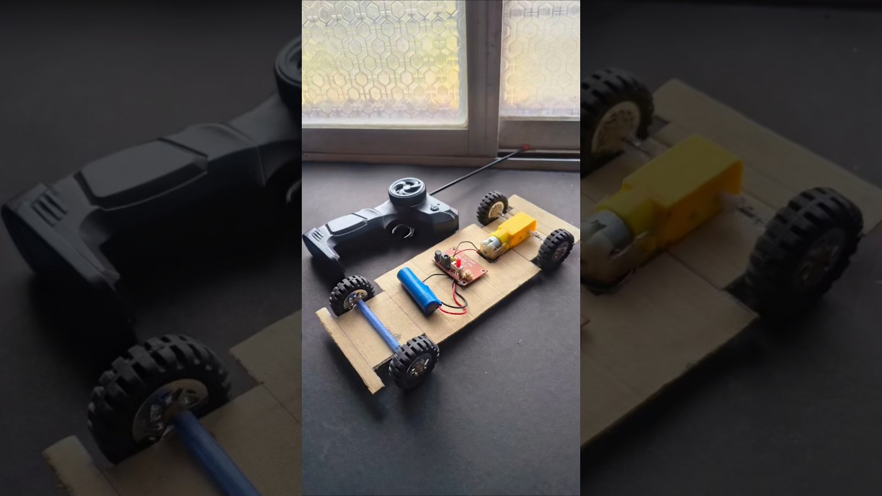 Самодельные игрушки на радиоуправлении из картона.