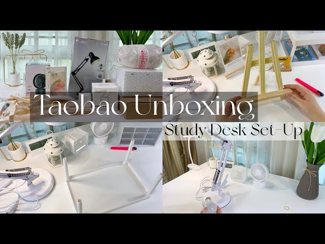 Taobao Haul | Unboxing | Study Desk Decor | University student Malaysia 🇲🇾 class=