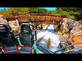 Disney grizzly river rapids ride with drops  disney california adventure 2021