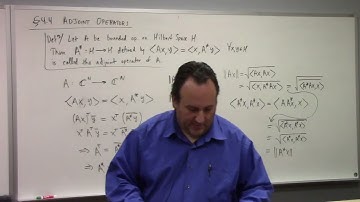 Hilbert Space: bilinear forms and quadratic forms, adjoint on Hilbert Space, 3-24-23 part 2