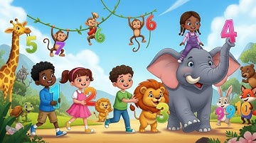 Counting to Ten Adventure Mashup 🔢🎶 | Learn Numbers 1–10 for Kids | Animagic Studio