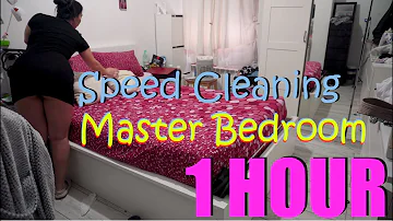 Master Bedroom DEEP Cleaning | 1 Hour Speed Cleaning | Upskirt Time 💖