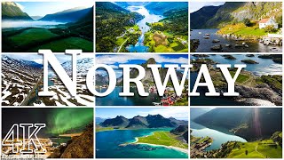 FLYING OVER NORWAY ( 4K UHD ) • Stunning Footage, Scenic Relaxation Film with Calming Music