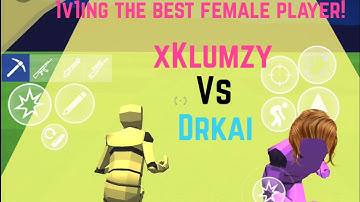 1v1ing The BEST Female Player in 1v1.LOL Mobile!