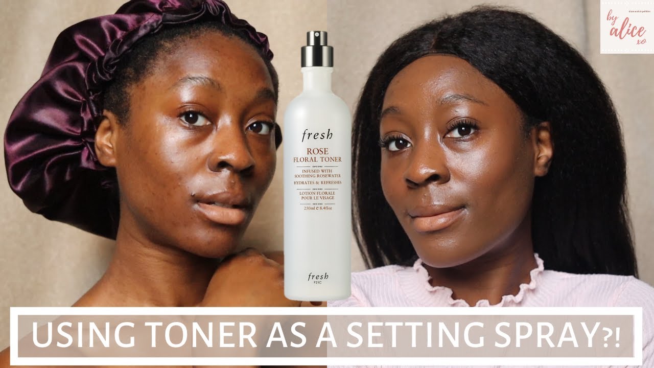 can you use toner as a setting spray
