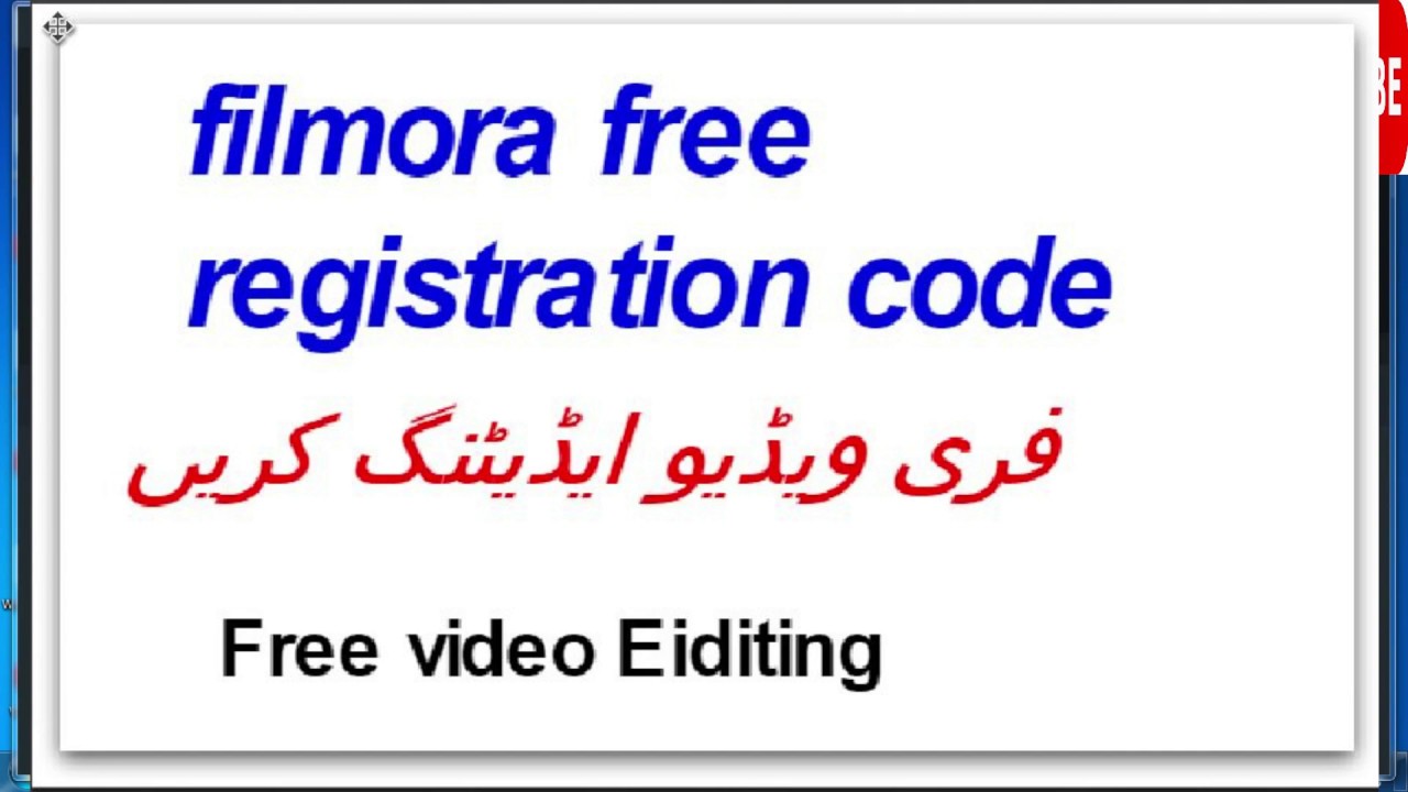 wondershare filmora registration code april 2018