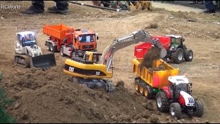 RC Trucks Construction Site 3/3 Excavator Baustelle Bagger LKW Raupe ♦ Modellbaumesse Wels 2016