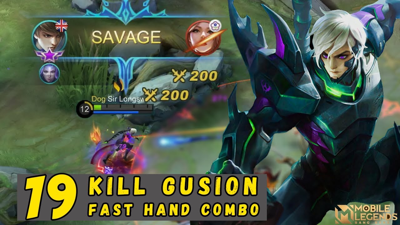 SAVAGE! Fast Hand Gameplay Gusion Best build 2021[ India best Gusion ] Mobile Legends Bang Bang