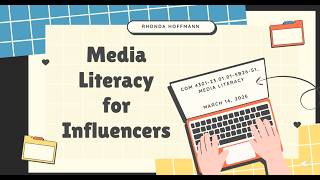 Media Literacy for Influencers