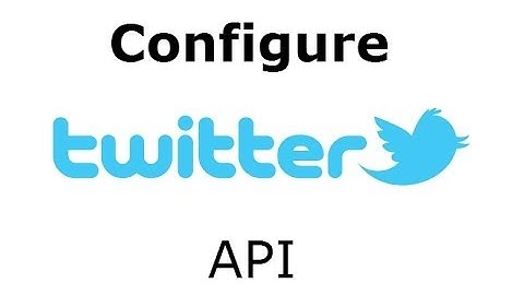 How to configure Twitter APP to get API keys