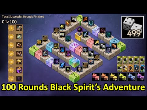 Black Spirit&rsquo;s Adventure 0-100 Round Finish at Once, Get Advice of Valks +100 (TimeStamp & Subtitle)