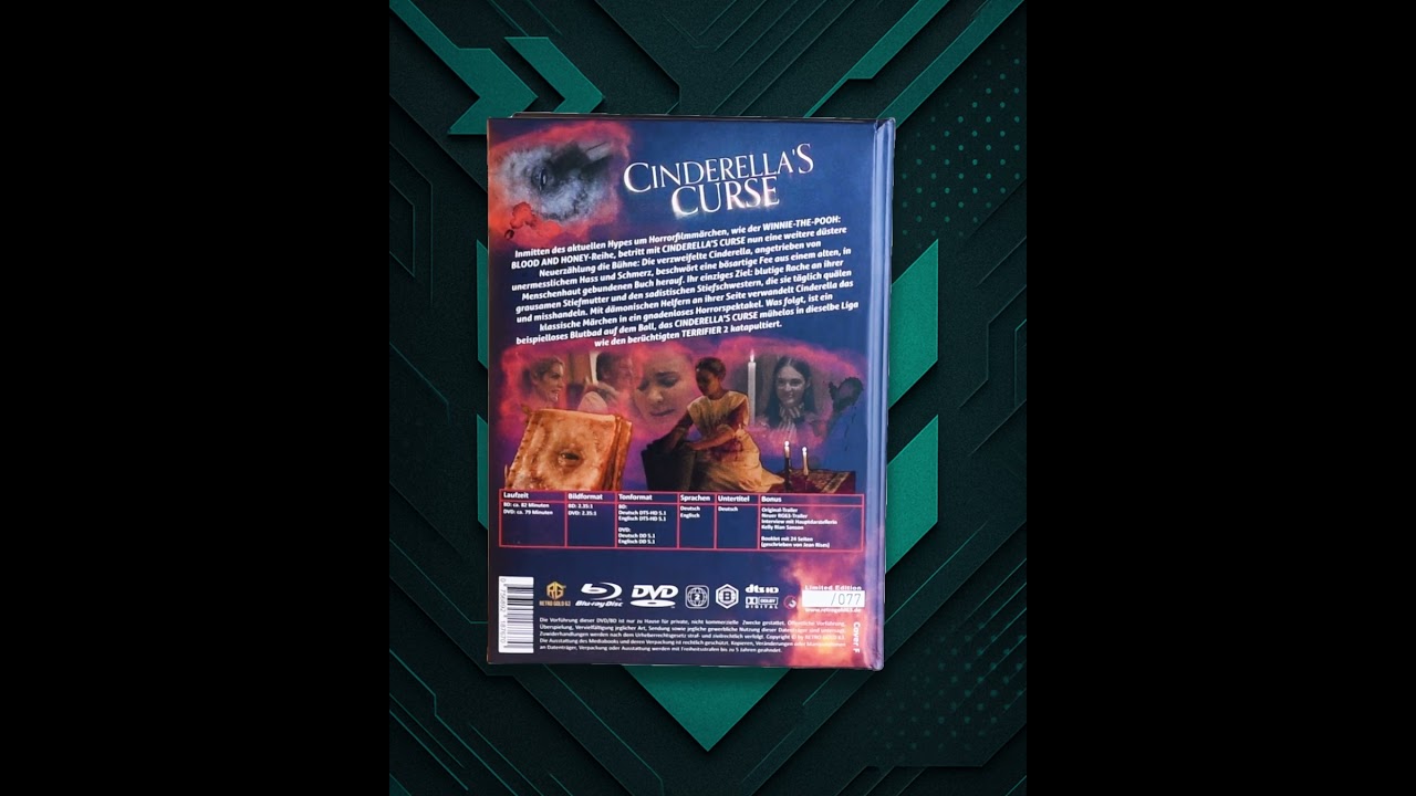 🎬✨ Discover the Padded Mediabook: Cinderella’s Curse – Limited Edition!