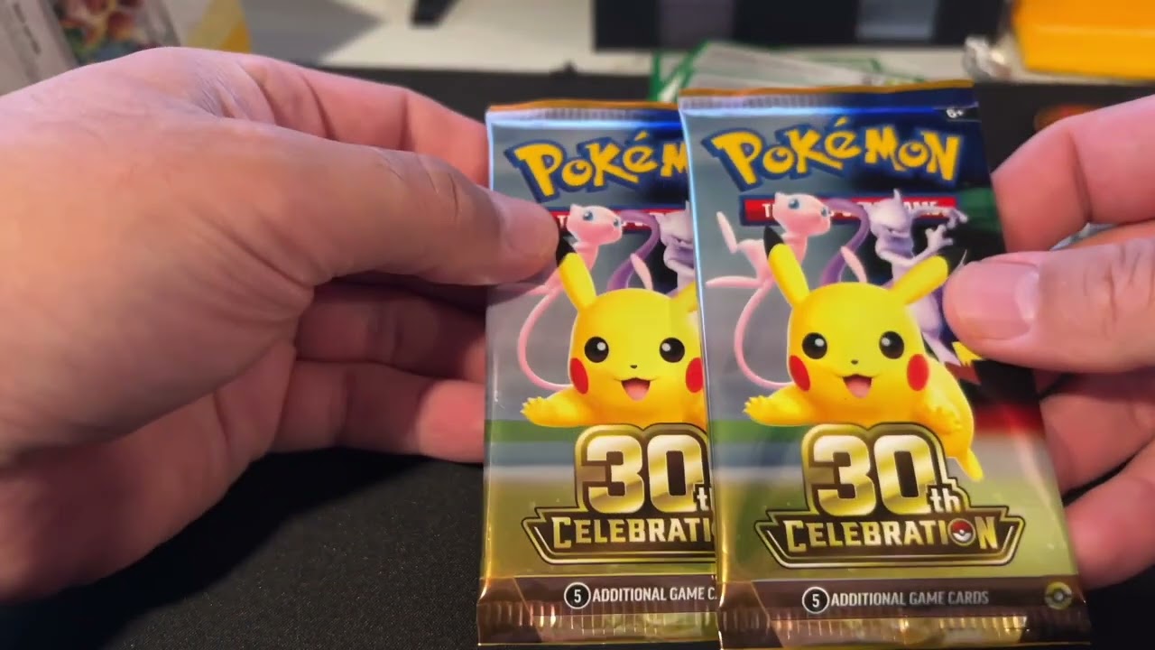 ASMR whispering & opening Pokemon 30th Anniversary packs - YouTube