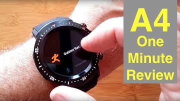 Bakeey A4 4G Android 7.1.1 Always Time Display Smartwatch: One Minute Overview