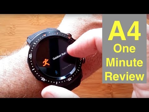 BAKEEY A4 4G Android 7.1.1 Always Time Display Smartwatch: One Minute Overview