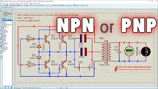 Quelle est la différence entre les Transistors NPN et PNP, Convertisseur 12v vers 220v #inverter