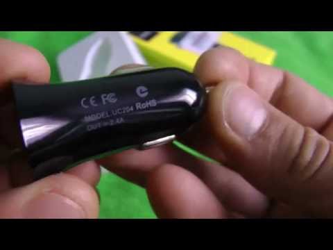 Hoco UC204 Dual USB Car Charger Adapter - BLACK