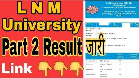 L N M U Part 2 Result Jari | BA/BSc/Bcom/ Part 2 Result (2018 - 21) | Hayat Tech |