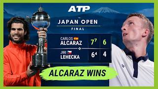 Carlos Alcaraz vs Jiri Lehecka Result | ATP Tokyo  Final