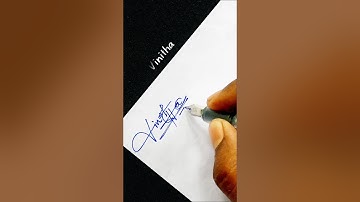 vinitha name signature style, V letter design, how to sign with V, #v #signaturestyle #calligraphy