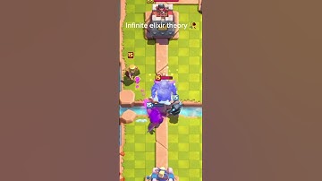 Infinite elixir theory 🥀 #clashroyale #gaming #effectking