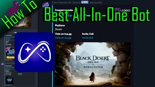 How to set up the best all-in-one Free Games On Steam bot for discord | Discord Bot Tutorial