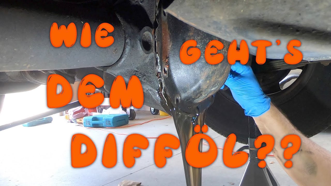 93 Jeep Wrangler YJ Differential Ölwechsel / Oil change (Deutsch/German