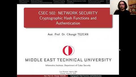 Network Security 4.1: Cryptographic Hash Functions
