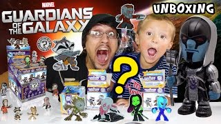 Chase Unboxes Guardians of the Galaxy Mystery Minis w/ Dad (Funko Blind Box Unboxing Fun)
