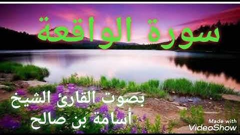 تلاوة سورة الواقعة بصوت القارئ الشيخ أسامة بن صالح