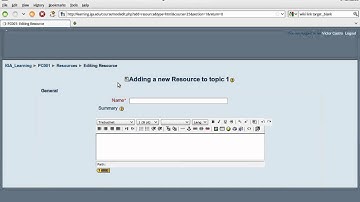 Exploring Moodle - Teachers - Adding Resources