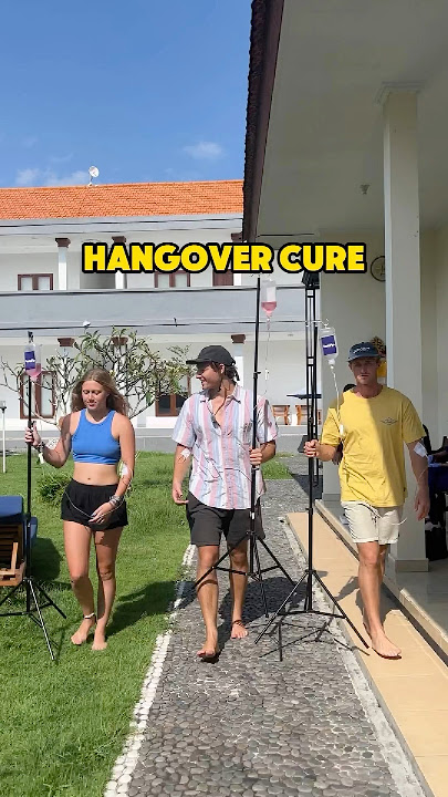Hangover Cure #bali #ivdrip #funnyvideo #skit #hangover #hungover